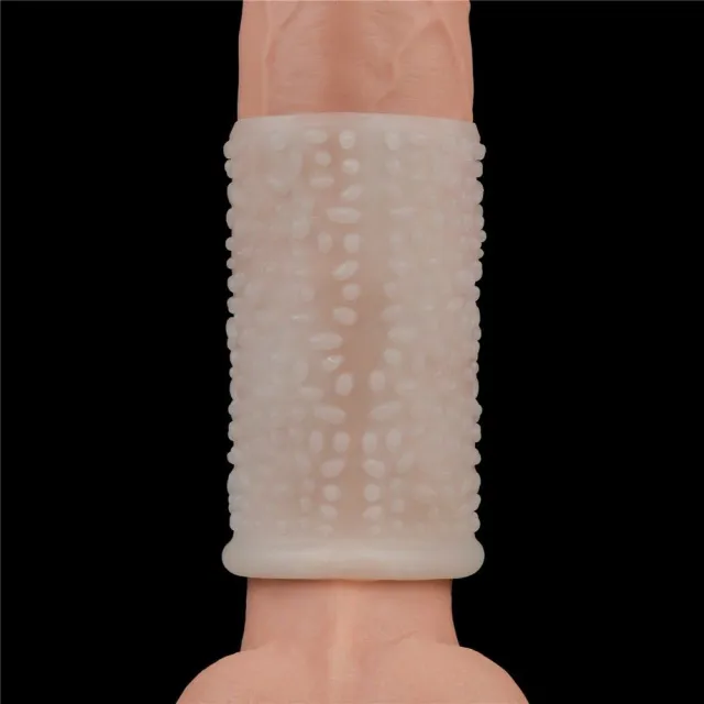 Lovetoy Vibrating Drip Knights Ring - Wibrująca nakładka na penisa, Biały, 10 cm