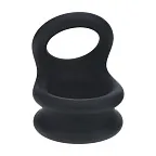 Эрекционное кольцо Wide Double O Silicone Cockring S, 5 см (черный)
