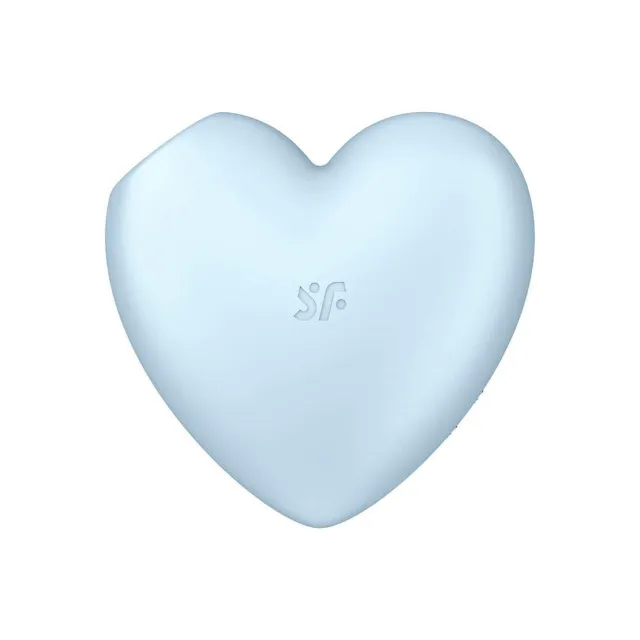 Вакуумний стимулятор клітора з вібрацією Satisfyer Cutie Heart (блакитний)