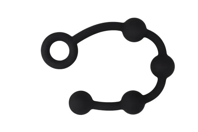 Анальне намисто Black Mont Storm Beads S, 33 см (чорний)