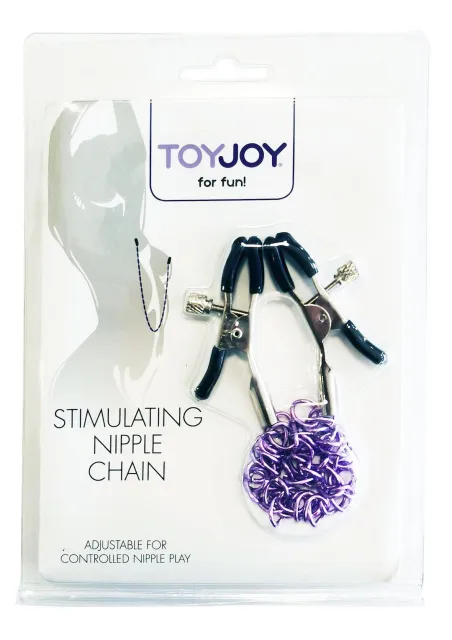 Зажимы для сосков ToyJoy Stimulating Nipple Chain Metal (серебристый)