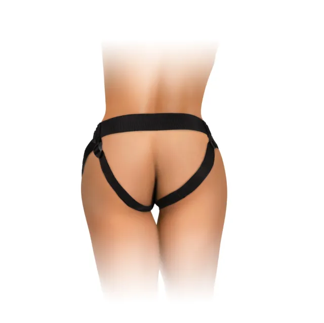 Страпон King Cock Elite Comfy Silicone Body Dock Kit, 21 см (коричневый)
