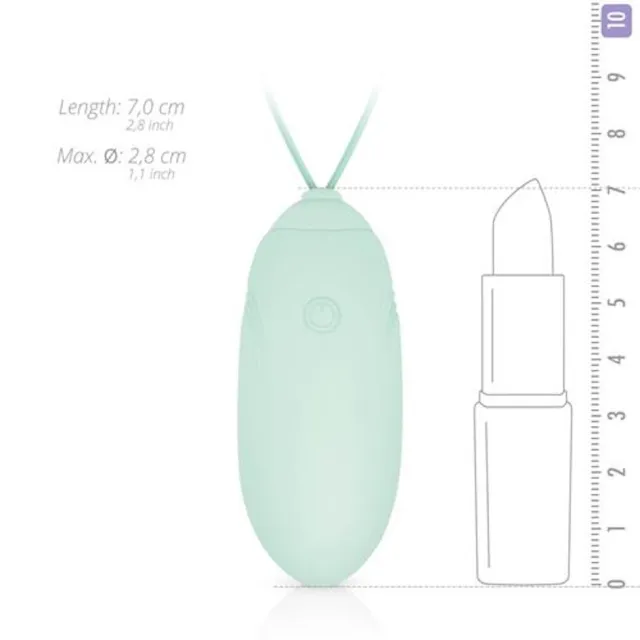 Luv Egg Luv Egg - Wibrujące jajko, Zielony, 16 cm