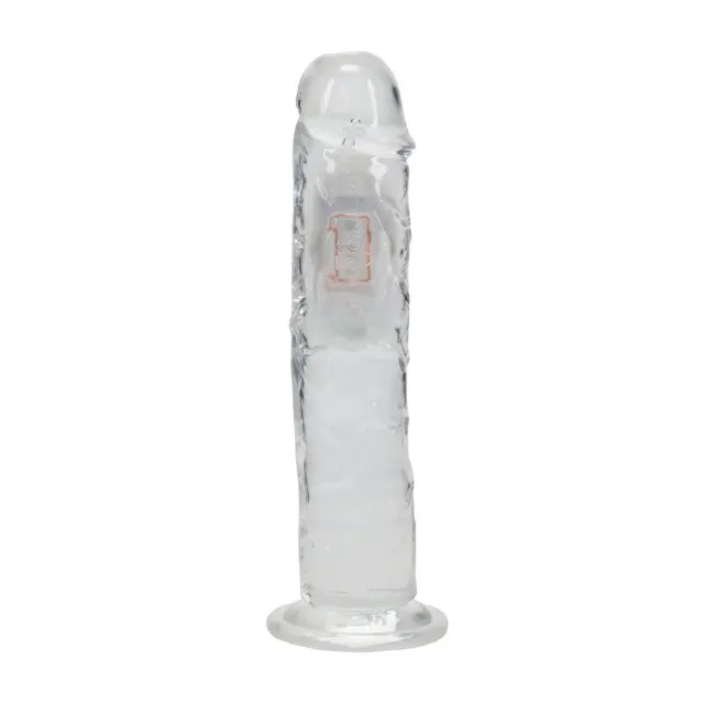 Фаллоимитатор RealRock LED Vibrating Straight Cock, 20 см (прозрачный)