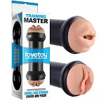 Подвійний мастурбатор LoveToy Traning Master Flesh (тілесний)