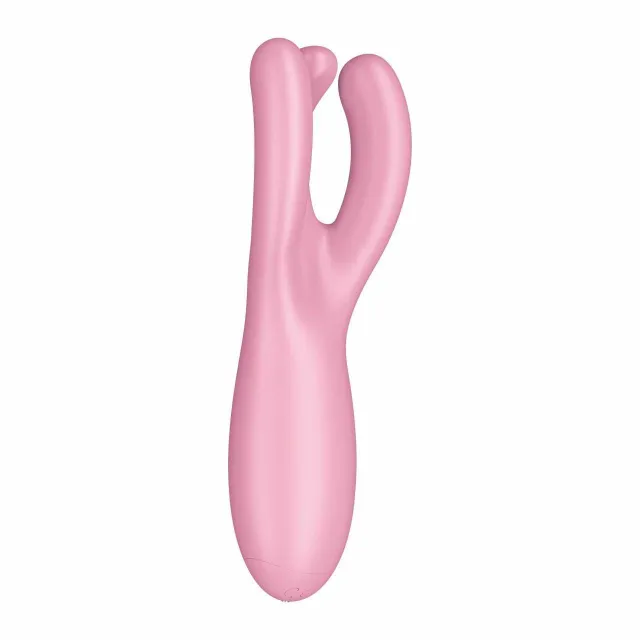 Вибратор для клитора Satisfyer Threesome 4, 14 см (розовый)