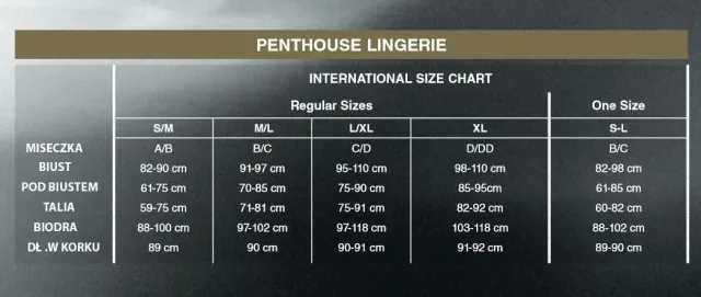Penthouse Sweet Retreat - Komplet bielizny, S/L