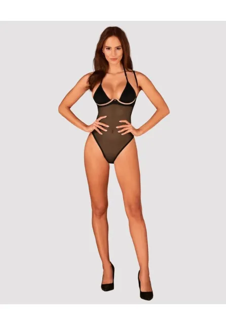 Боди Obsessive Selinne, XL/XXL (чёрный)