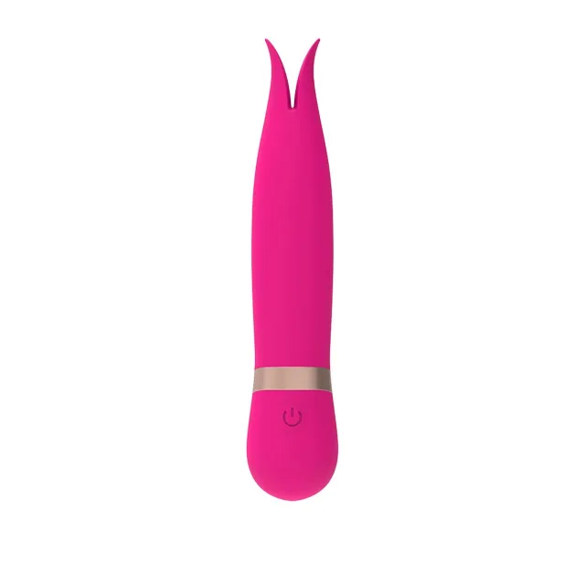 Вибратор M-mello Forked Vibe, 13 см (розовый)