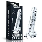 Lovetoy Flawless Clear Dildo 7.5 - Dildo, Przezroczysty, 19 cm