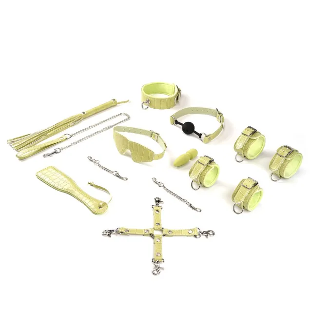 БДСМ набір Liebe Seele Macaron Bondage Kit, 9 шт (жовтий)