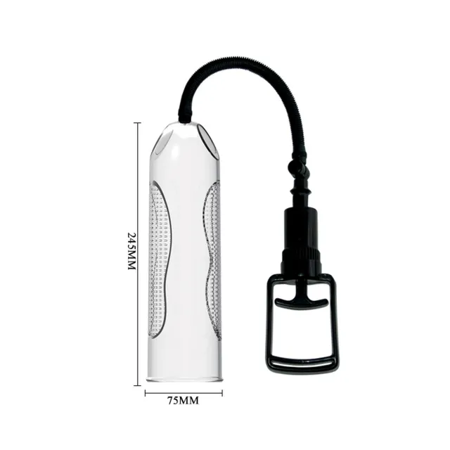 BAILE Penis Enlargement System - Pompka do penisa, Przezroczysty, 24.5 cm