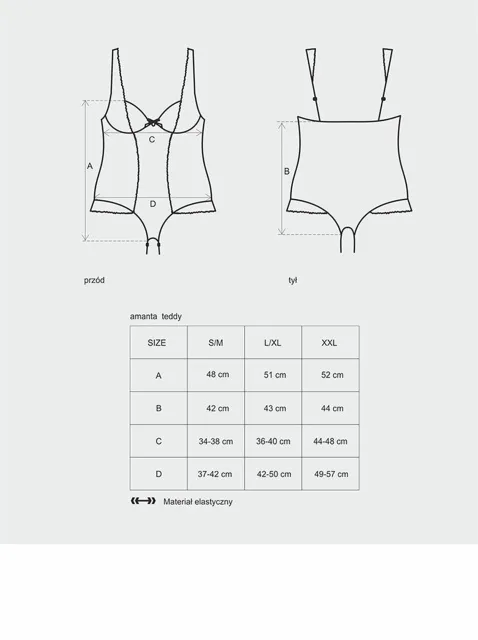 Obsessive Amanta - Body, XXL