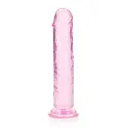 Фаллоимитатор RealRock Crystal Clear Realistic Dildo 7'', 20 см (розовый)