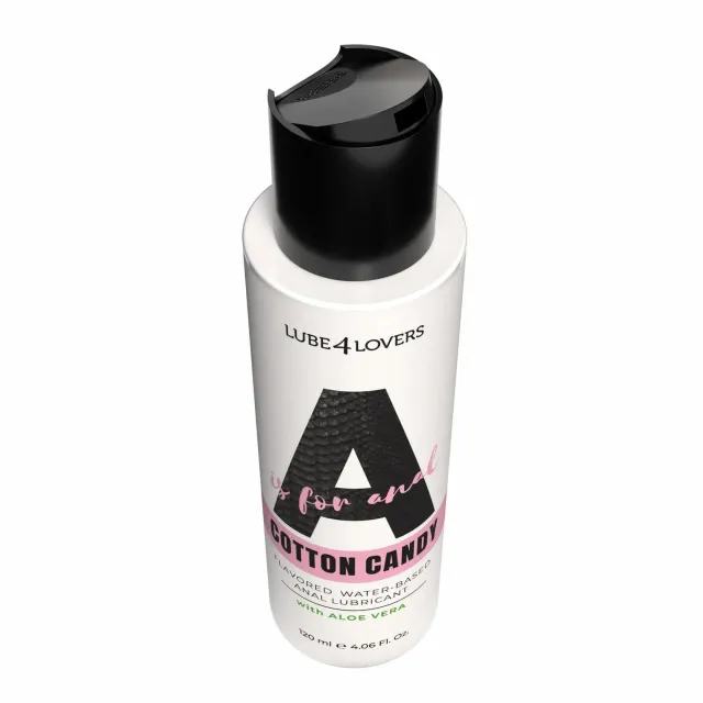 Lube4lovers A Is for A is for Anal Cotton Candy - Lubrykant analny, Wata cukrowa, 120 ml