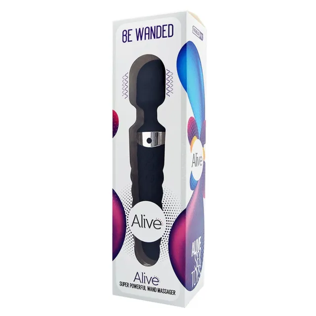 Вибромассажер Alive Be Wanded, 20 см (черный)