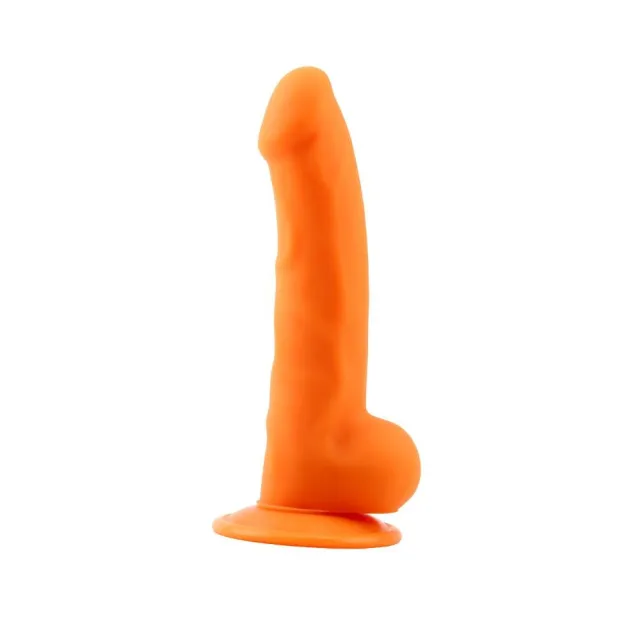 Deluxe Pure Nature Norman.P - Dildo, Pomarańczowy, 21.5 cm