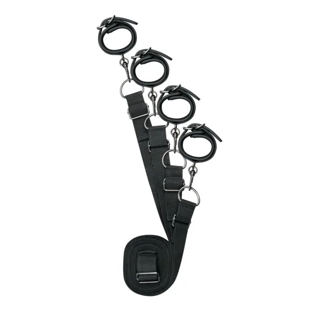 Набор для связывания EasyToys Under Mattress Restraint Set (черный)