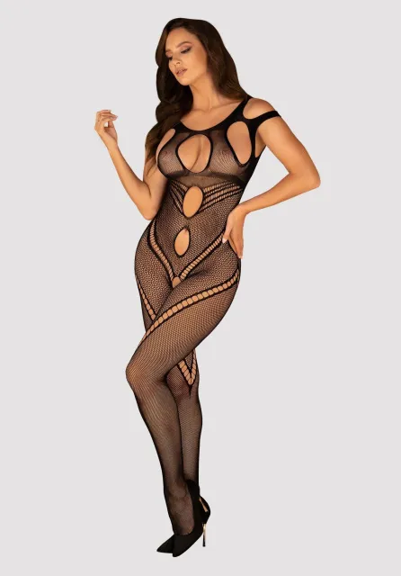 Бодістокінг Obsessive Bodystocking G322, S/M/L (чорний)