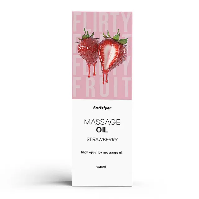 Массажное масло Satisfyer High-Quality Massage Oil клубника, 250 мл
