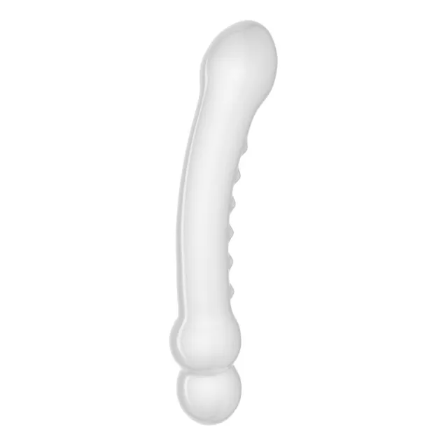Скляний фалоімітатор LoveToys Glass Romance, 19 см (прозорий)