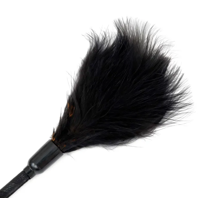 Fetish B - Series Tickler & Whip 3.0 - Szpicruta, Czarny, 41 cm