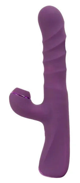 Вибратор-кролик Javida 3 Function Thrusting Thum, 23.7 см (фиолетовый)