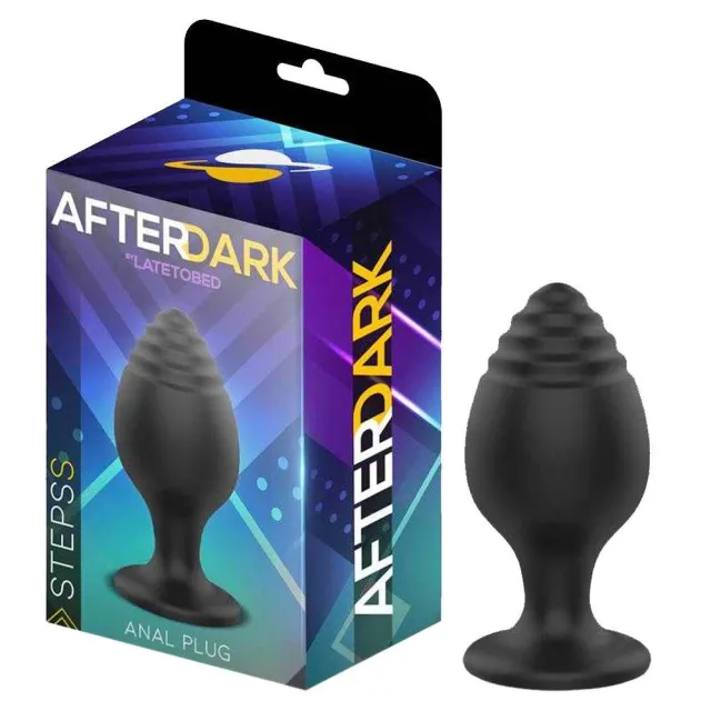 Анальная пробка Afterdark Steps S, 6 см (черный)