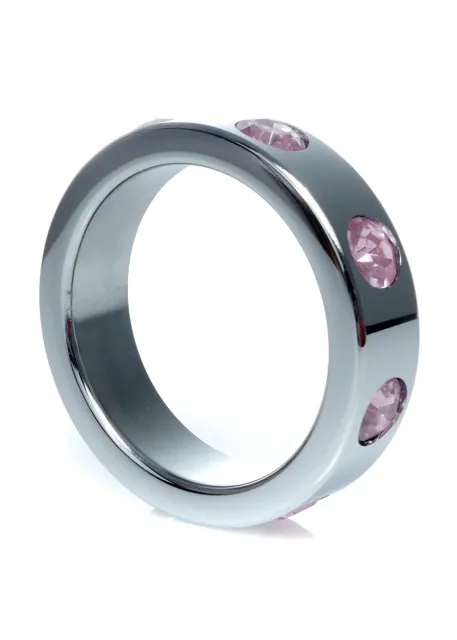 B - Series HeavyFun Metal Cock Ring - Pierścień erekcyjny, Srebro, 5.5 cm