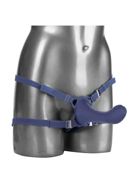 Страпон Calexotics Her Royal Harness Me2 Thumper, 14 см (синий)