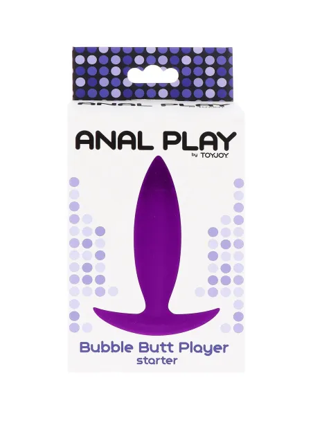 TOYJOY Bubble Butt Player Starter - Korek analny, Fioletowy, 10 cm