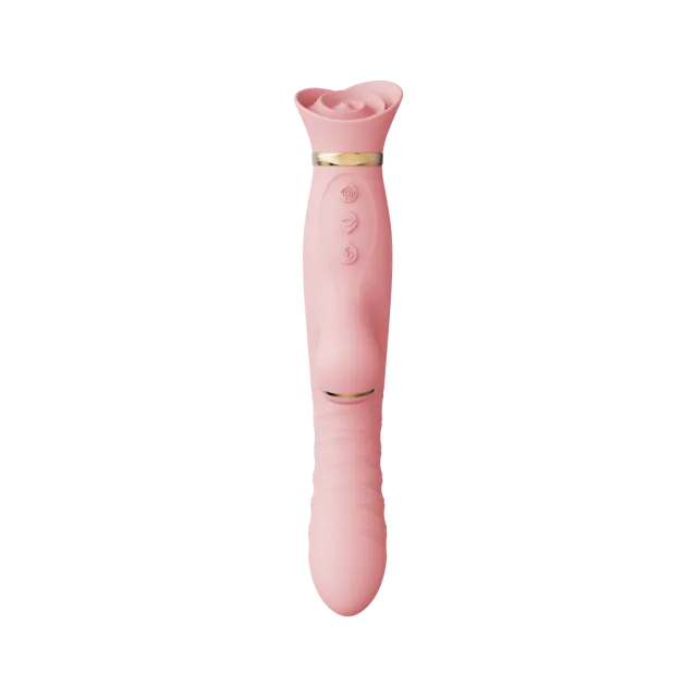 Вибратор-кролик Zalo Rose Rabbit Thruster, 25 см (светло-розовый)