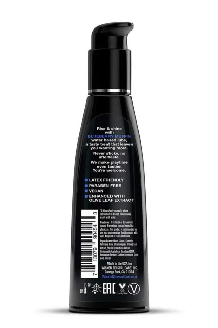 Wicked Sensual Care Aqua - Lubrykant na bazie wody, Jeżyna, 120 ml