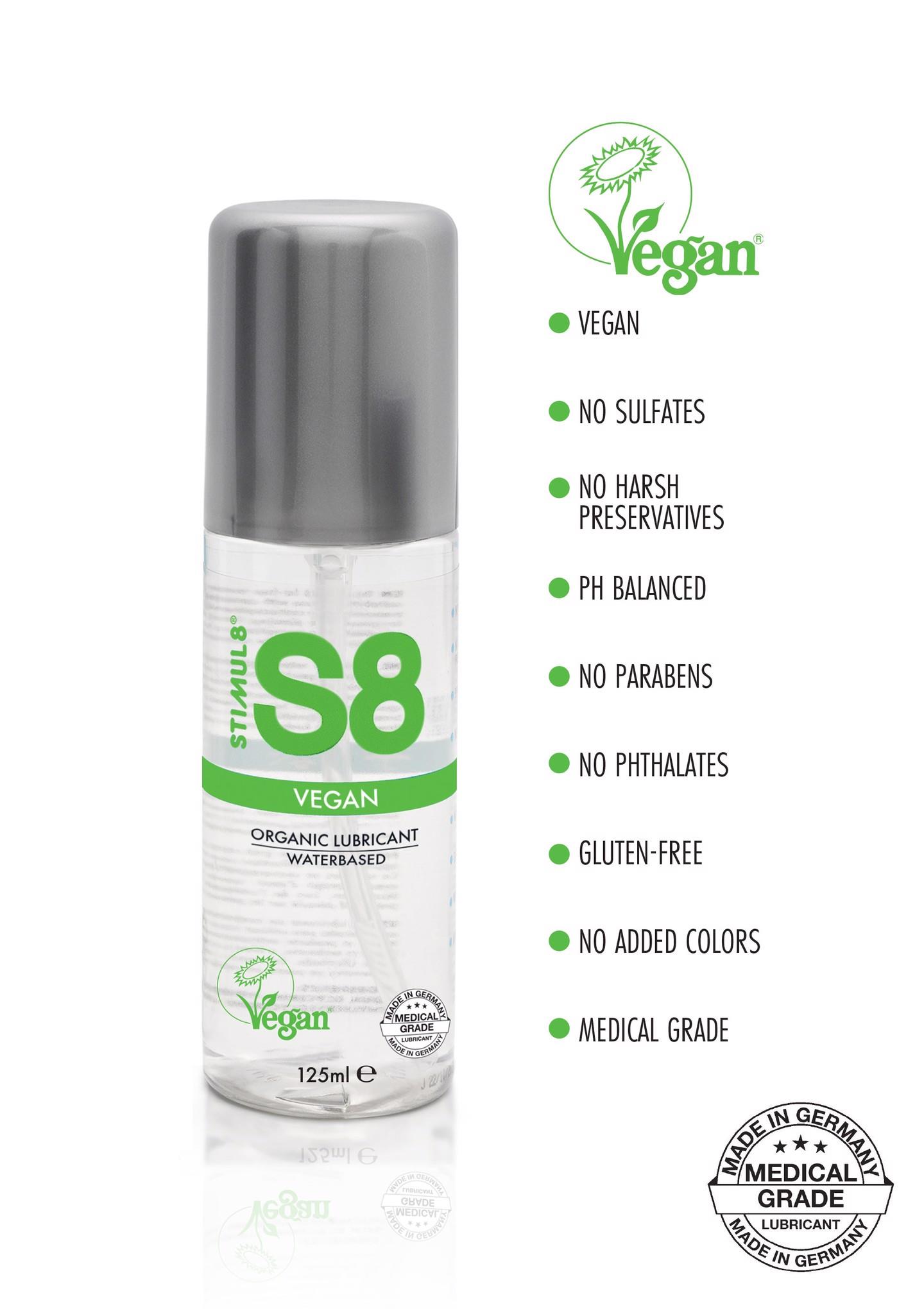 Лубрикант на водной основе Stimul8 S8 Vegan Lube Natural, 125 мл