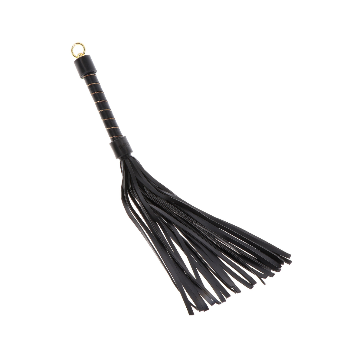 BDSM Flogger Taboom Vogue Bicz z ćwiekami, 54 cm (czarny)