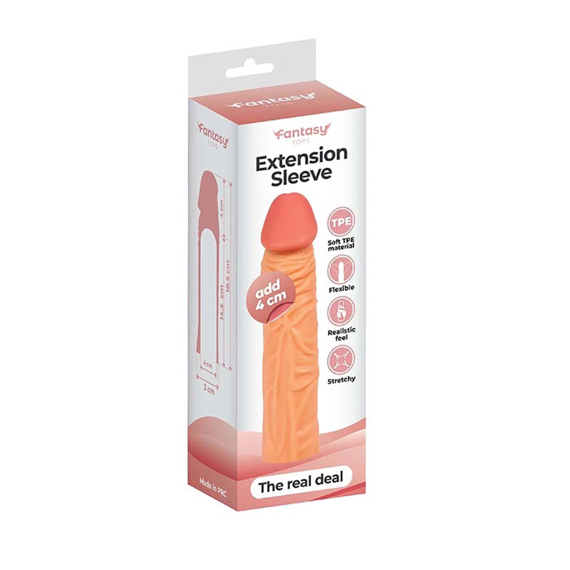 Насадка на пенис Fantasy Extension, 18.5 см (телесный)