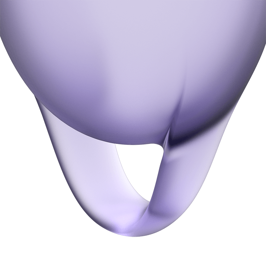 Менструальные чаши Satisfyer Feel Confident Menstrual Cup, 2 шт (фиолетовый)