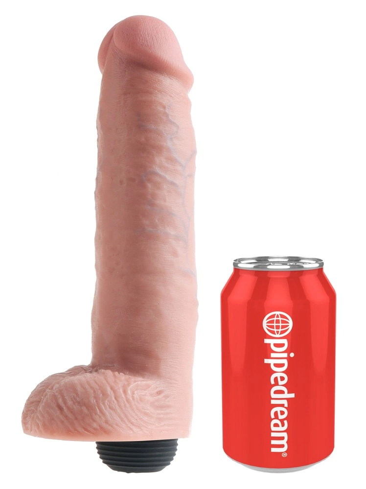 Фаллоимитатор с эякуляцией King Cock Squirting Cock, 25,4 см (телесный)