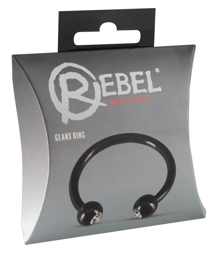 Эрекционное кольцо Rebel Glans Ring (черный)