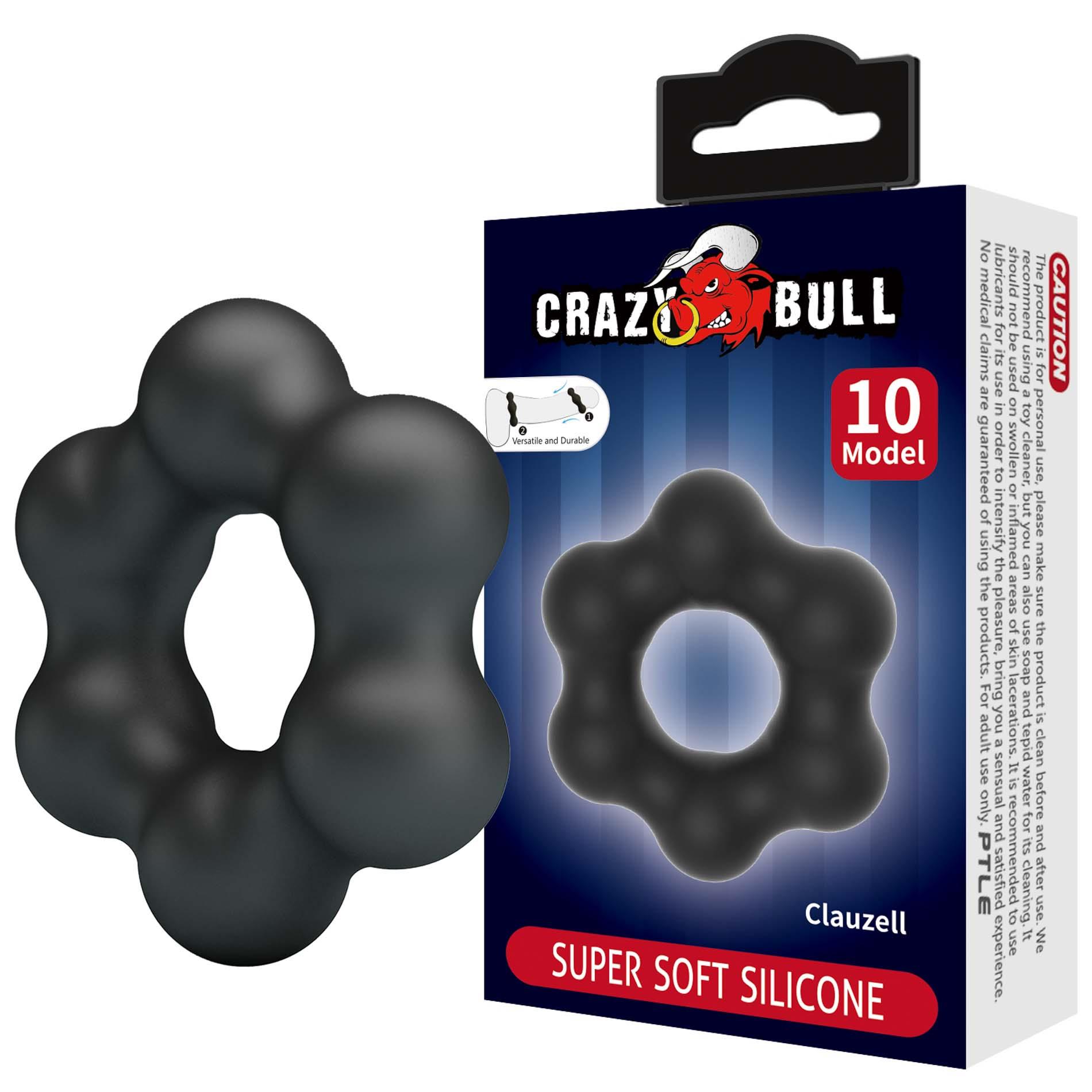 Эрекционное кольцо Crazy Bull Clauzell, 6 см (черный)