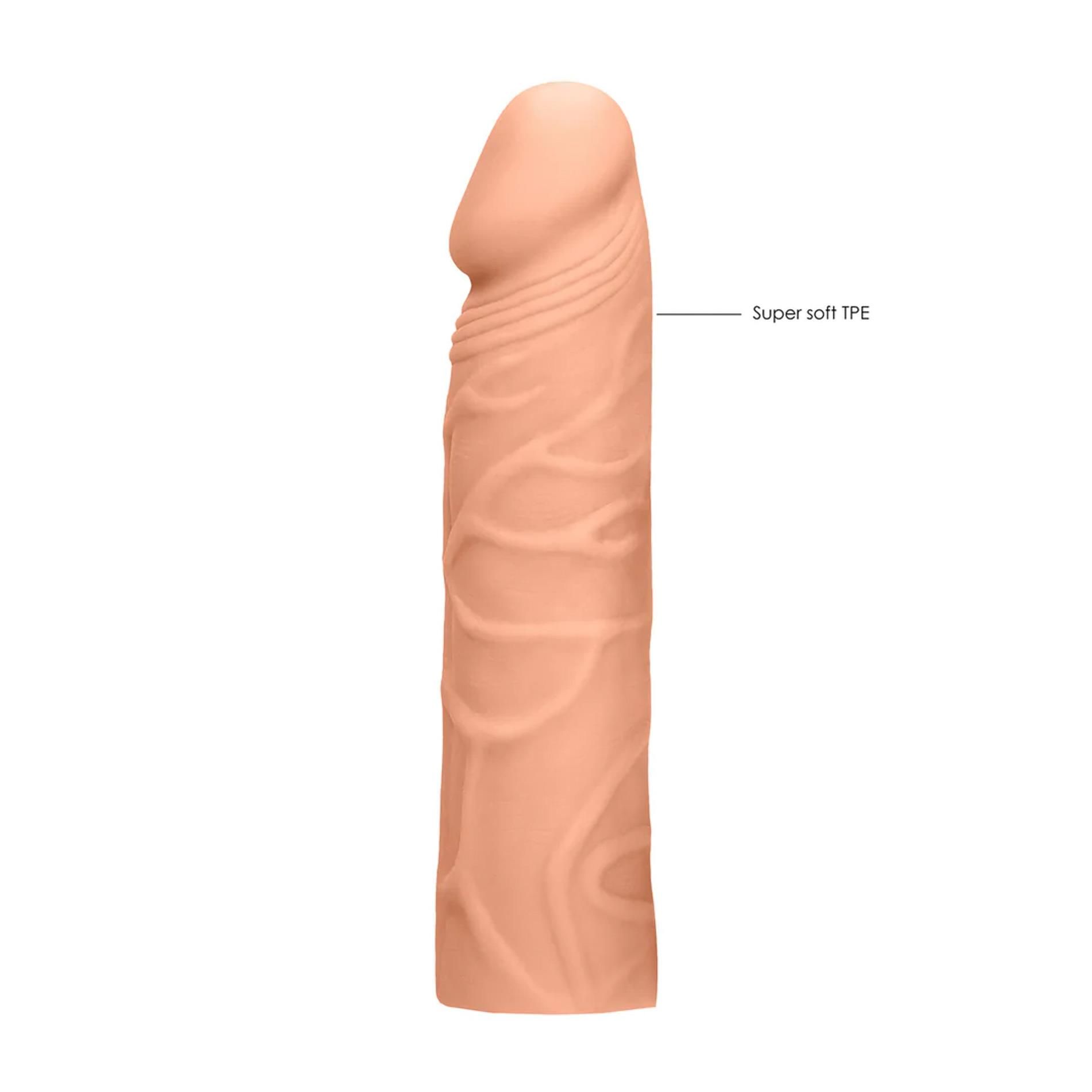 Насадка на пенис RealRock Penis Sheath, 16,8 см (телесный)