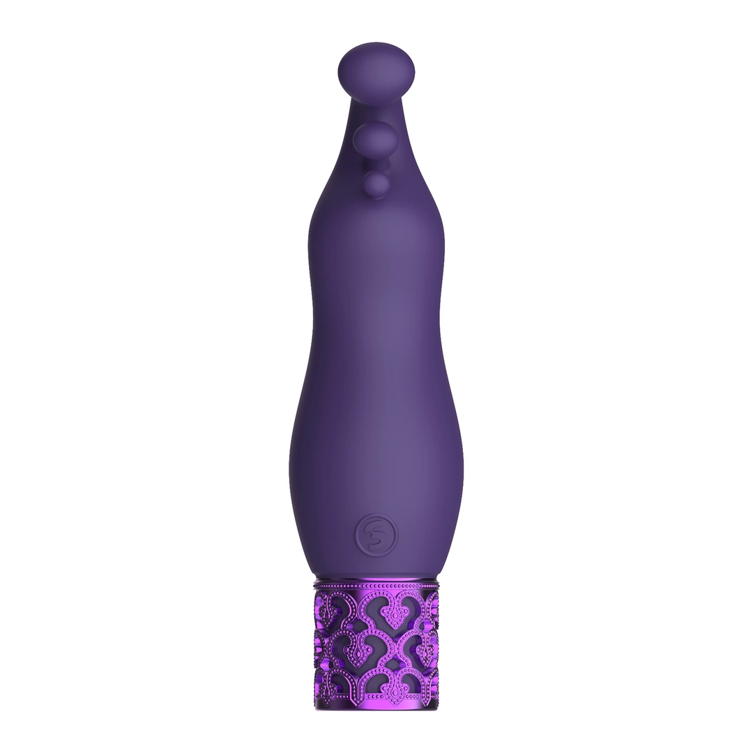 Вибромассажер Royal Gems Exquisite, 12 см (фиолетовый)