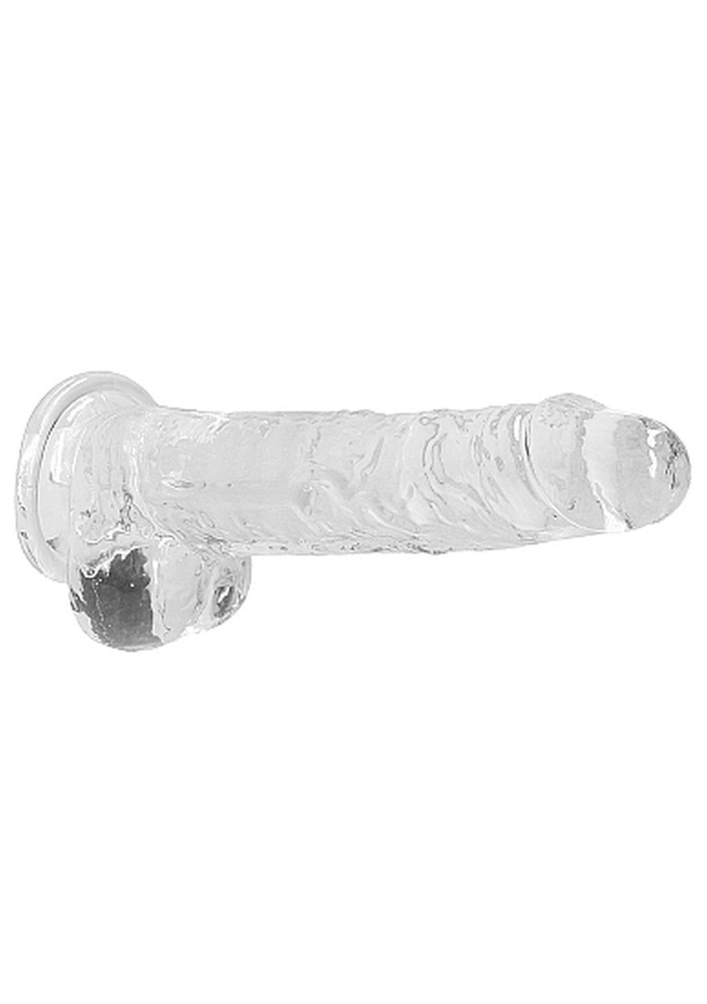 Фаллоимитатор RealRock Crystal Clear 8”, 21 см (прозрачный)