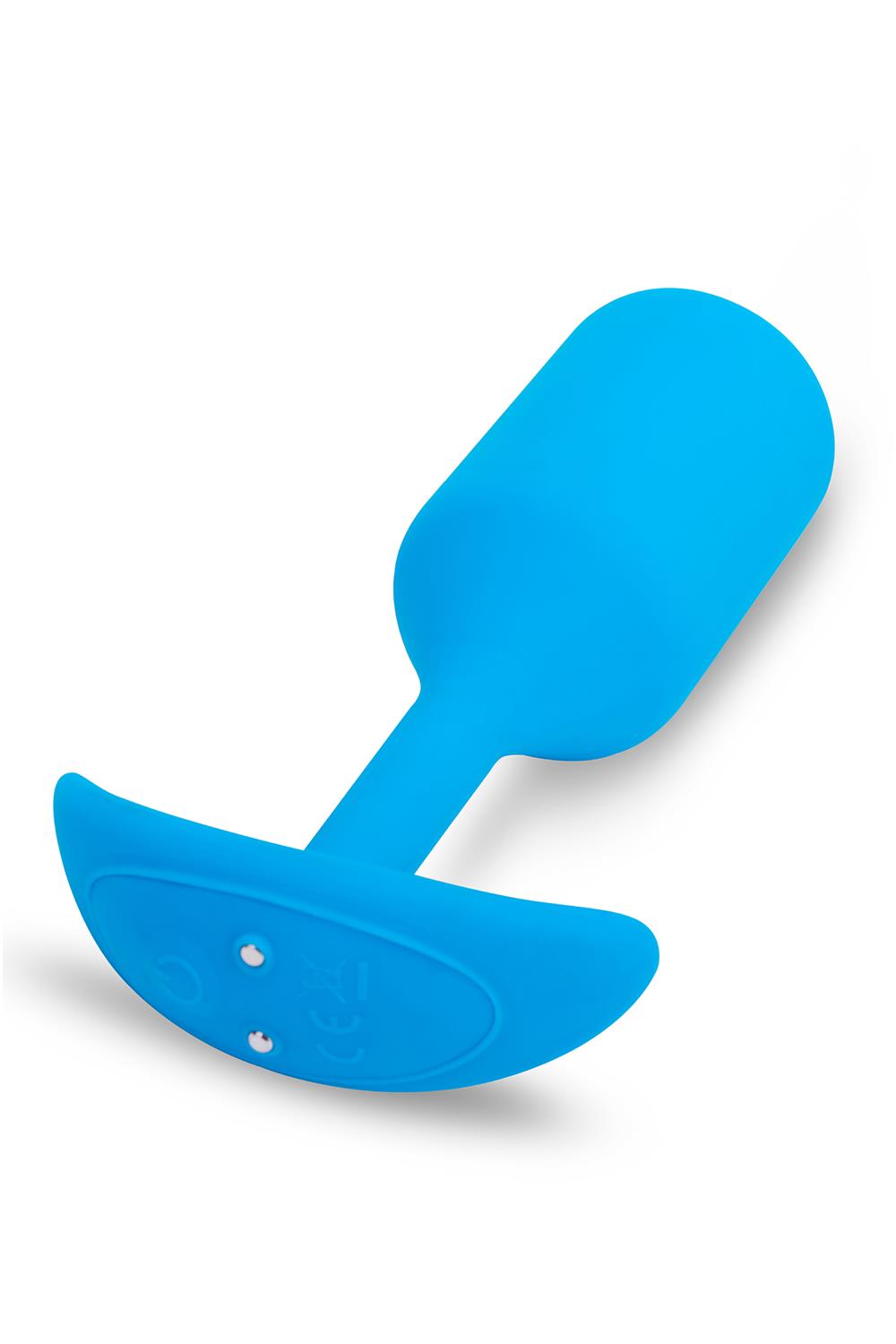 Korek analny B-Vibe Vibrating Snug Plug 3, 13.8 cm (niebieski)