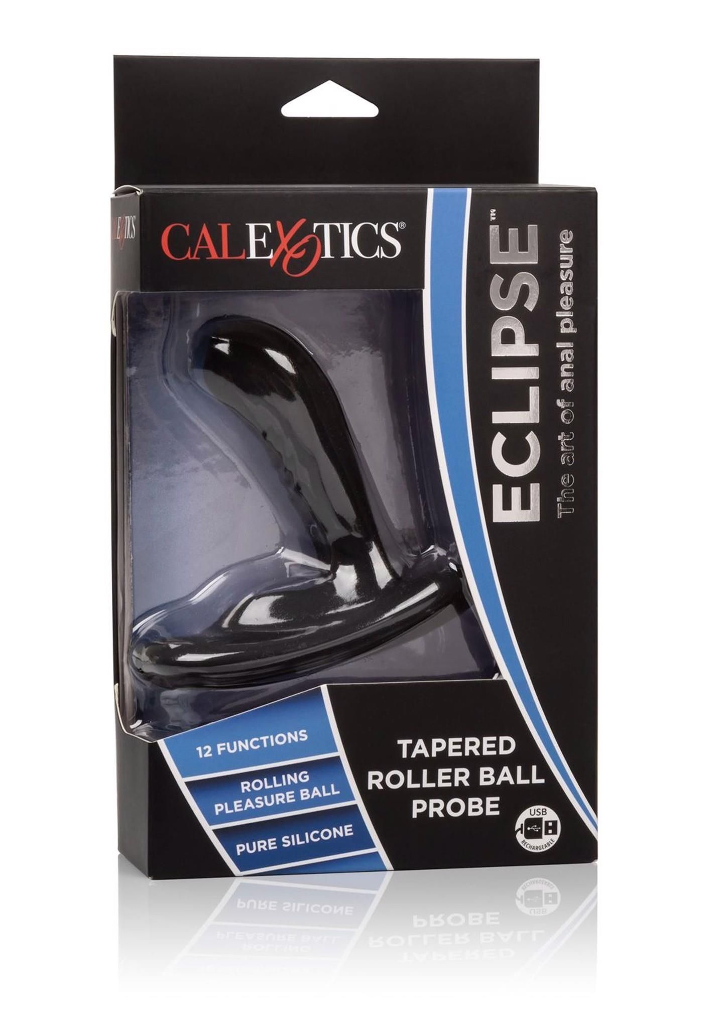 Стимулятор простаты CalExotic Eclipse Roller Ball Probe, 10,3 см (черный)