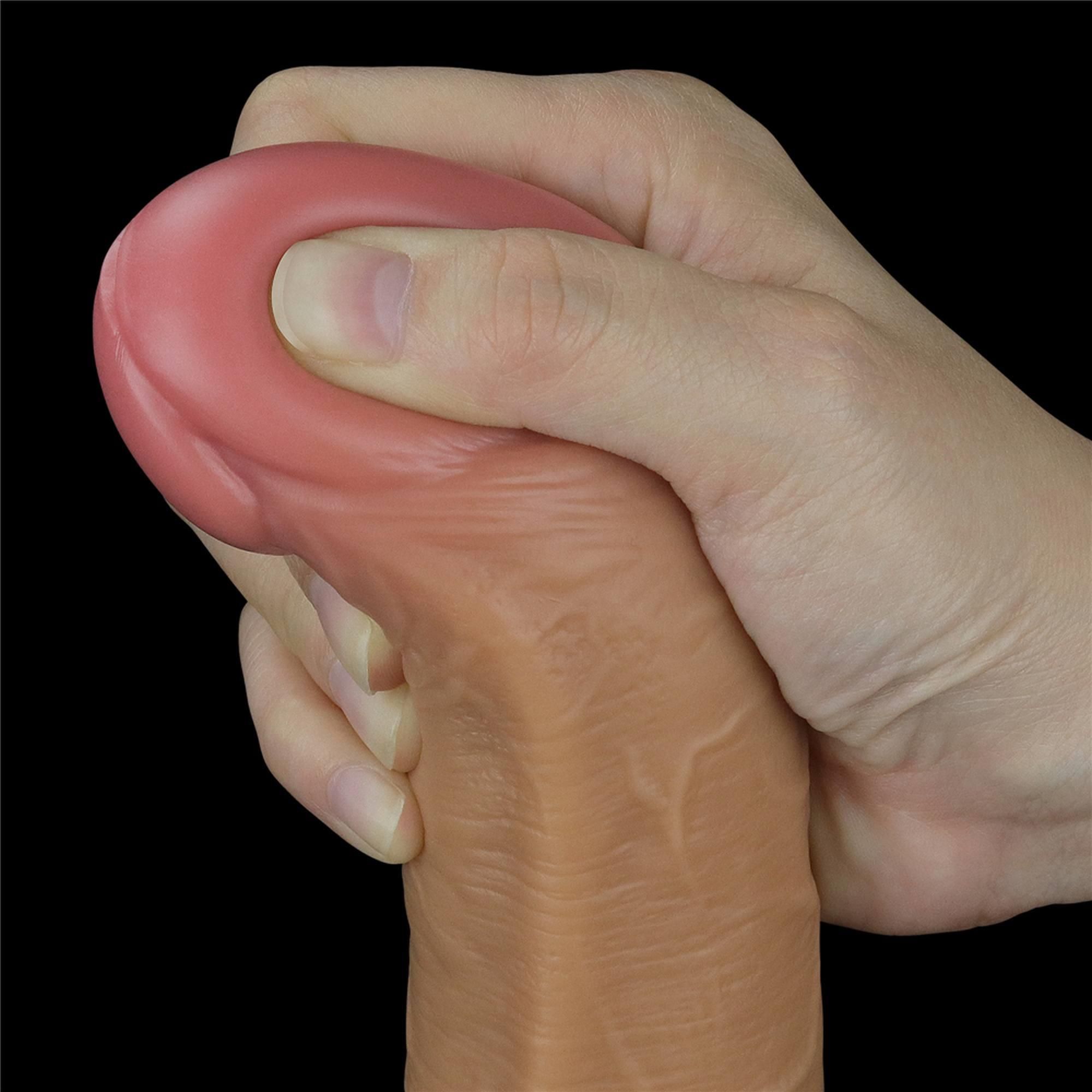 Реалистичный вибратор LoveToy Nature Cock, 26 см (телесный)