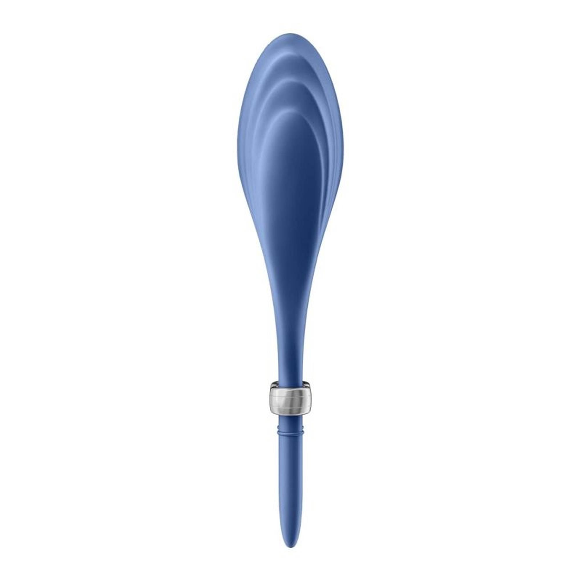 Эрекционное кольцо Satisfyer Duelist Ring Vibrato, 14,2 см (синий)