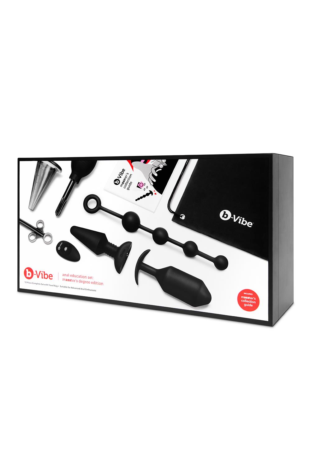Набор секс-игрушек B-Vibe Anal Education Set: Masster's Degree Edition, 7 шт (черный)