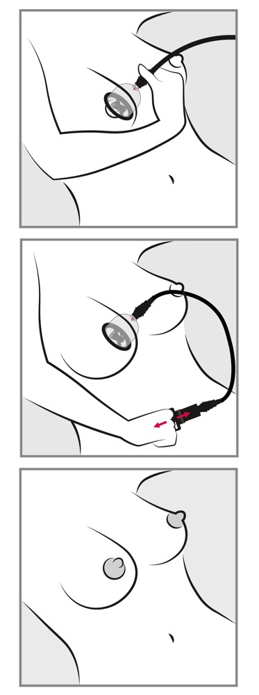 Вакуумная помпа Bad Kitty Vibrating Nipple Cup, 46 см (прозрачный)