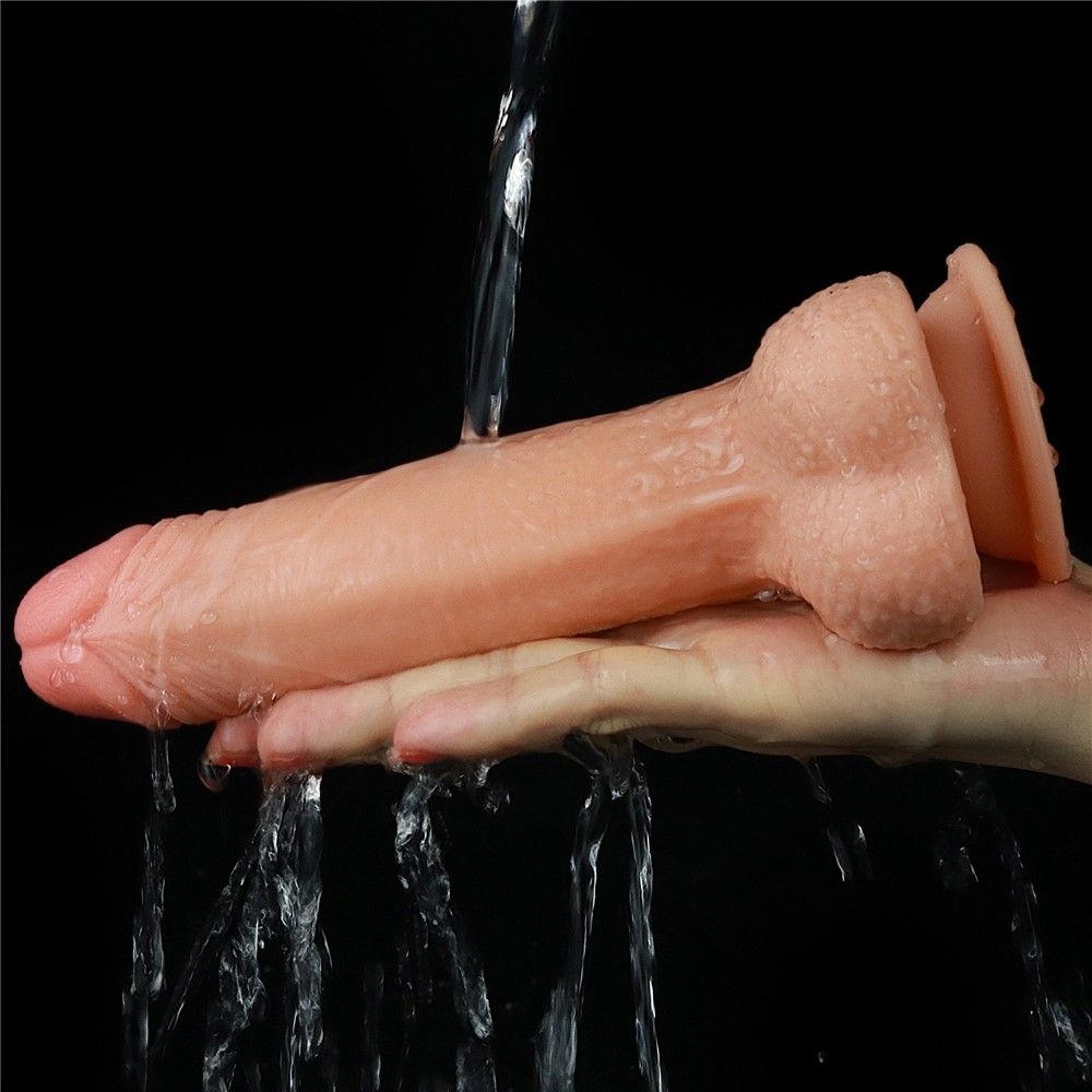 Фаллоимитатор LoveToy Sliding Skin Dong, 15,5 см (телесный)